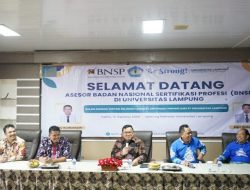 LP3M Gelar Visitasi Relisensi Lembaga Sertifikasi Profesi P1 Unila