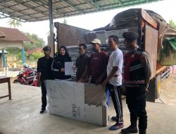 Satgas Polres Pringsewu Kawal Distribusi Logistik Pilkada