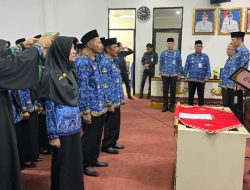 Pj Sekdakab Tanggamus Lantik PNS Guru Jabatan Fungsional Angkatan Pertama, Ini Pesan Suaidi