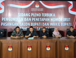 Resmi Ditetapkan KPU, Pilkada Tanggamus Diikuti Dua Pasang Calonkada