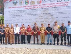 Bawaslu Kabupaten Tanggamus Gelar Deklarasi Damai dan Netralitas ASN, TNI dan Polri