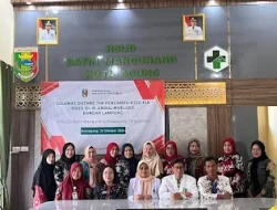 Tim Pengampu KIA RSUD Abdoel Moeloek Kunjungi RSUD Batin Mangunang Kotaagung 