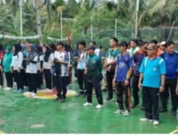 Meriahkan HUT PGRI Ke 79, Pengurus PGRI Kecamatan Wonosobo Gelar Turnamen Bola Volly