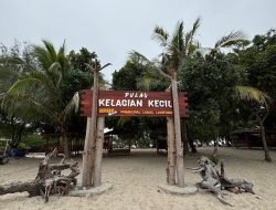 Pesona Pulau Kelagian Lunik di Pesawaran, dari Pasir Putih Halus Hingga Air Laut yang Jernih