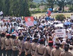 Ribuan Pegawai Honorer di Tanggamus Demo Tolak PPPK Paruh Waktu