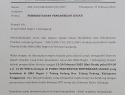 SMAN 1 Kotaagung Keluarkan Surat Edaran Pengambilan Ijazah