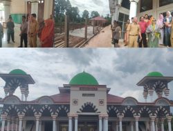 Diperbaiki Pakai Dana Pribadi, Masjid Islamic Center Kotaagung Ditarget Rampung Sebelum Lebaran