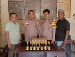 Ops Cempaka 2025, Polsek Pugung Tanggamus Sita 14 Botol Miras 