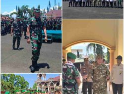 Pemkab Tanggamus Sambut Batalyon Yonif TP Pandu Pepadun Cakti Dan Peninjauan Pangdam XXI/Radin Lampung