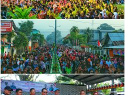 Spektakuler! Ribuan Warga Padati Jalan Sehat HUT ke-81 RI di Kota Agung