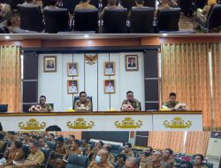 Antisipasi Dampak Abu Vulkanik Gunung Anak Krakatau, Pemkab Tanggamus Gelar Rapat Lintas Sektoral