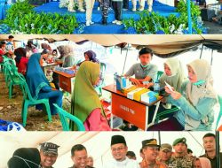 Dinkes Tanggamus dan Puskesmas Kota Agung Hadirkan Cek Lab serta Obat Gratis di Aksi Lanal Lampung